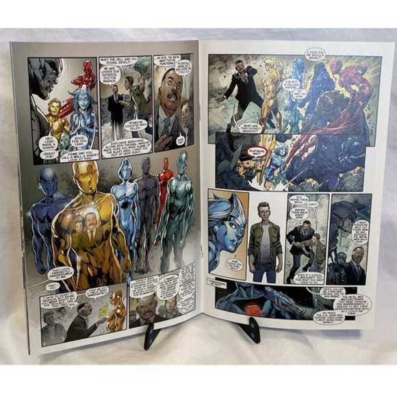 Forever Evil Justice League Vol 2 #28 Forever Worthy 2014 Textless Cover Geoff J - Picture 5 of 9